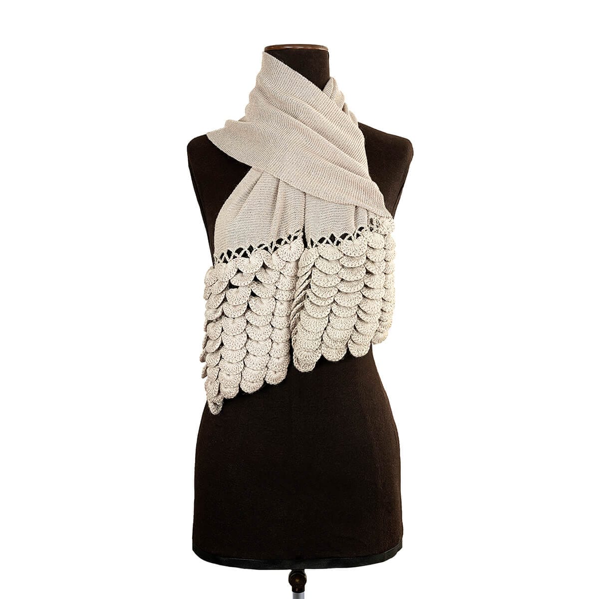 MCFotoProducto-13 Chalina de color hueso, fotografía de producto, Marcos Castellanos Fotografia